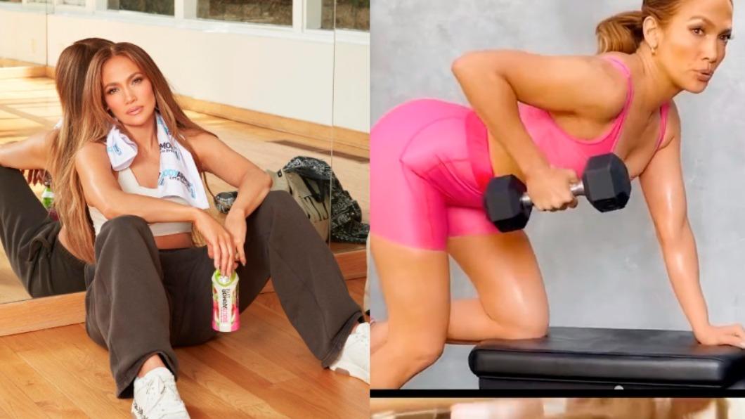 「翹臀珍」珍妮佛羅培茲常上健身房鍛鍊。（圖／翻攝自珍妮佛羅培茲推特、IG）