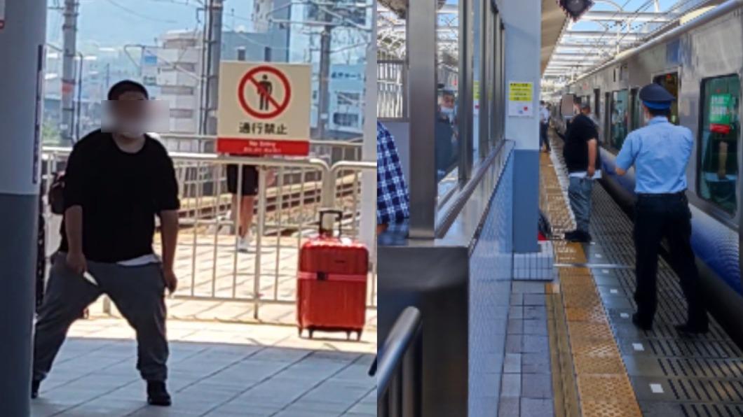 大阪電車驚傳有男子持刀傷人。（圖／翻攝自@tokyoaccident、yura_toto）