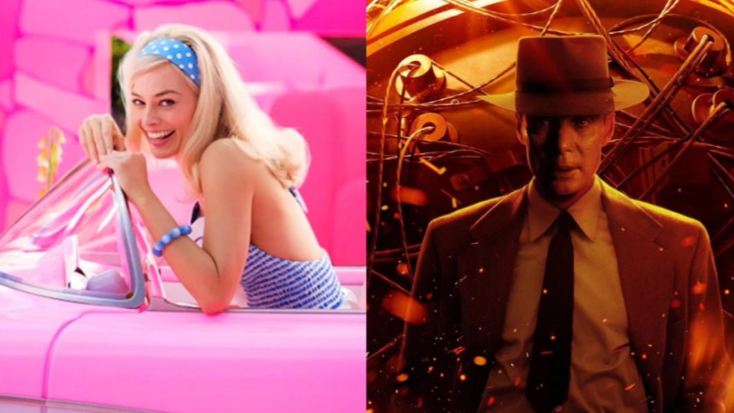 《Barbie芭比》與《奧本海默》皆於21日在北美上映。（圖／翻攝自推特＠PopBase）
