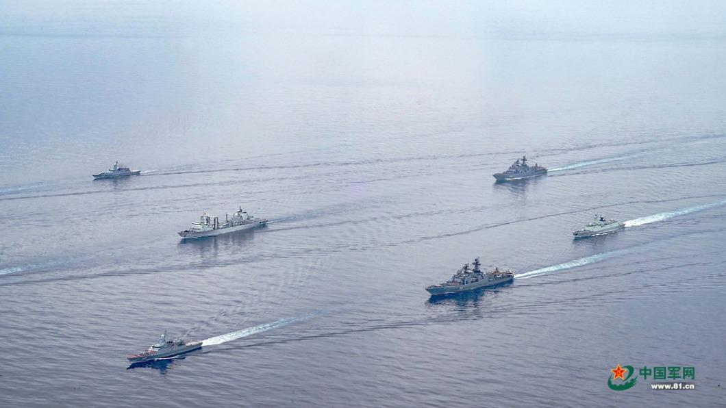 中俄兩軍上個月在日本海舉行聯合軍演。（圖／翻攝自中國國防部官網）