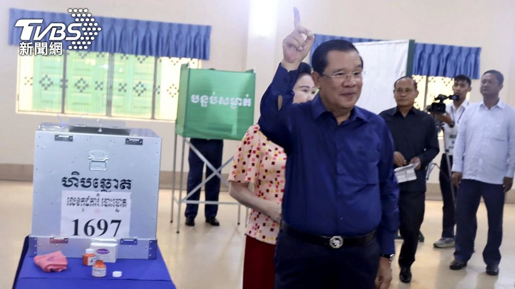 柬埔寨人民黨在大選獲壓倒性勝利。（圖／達志影像美聯社）