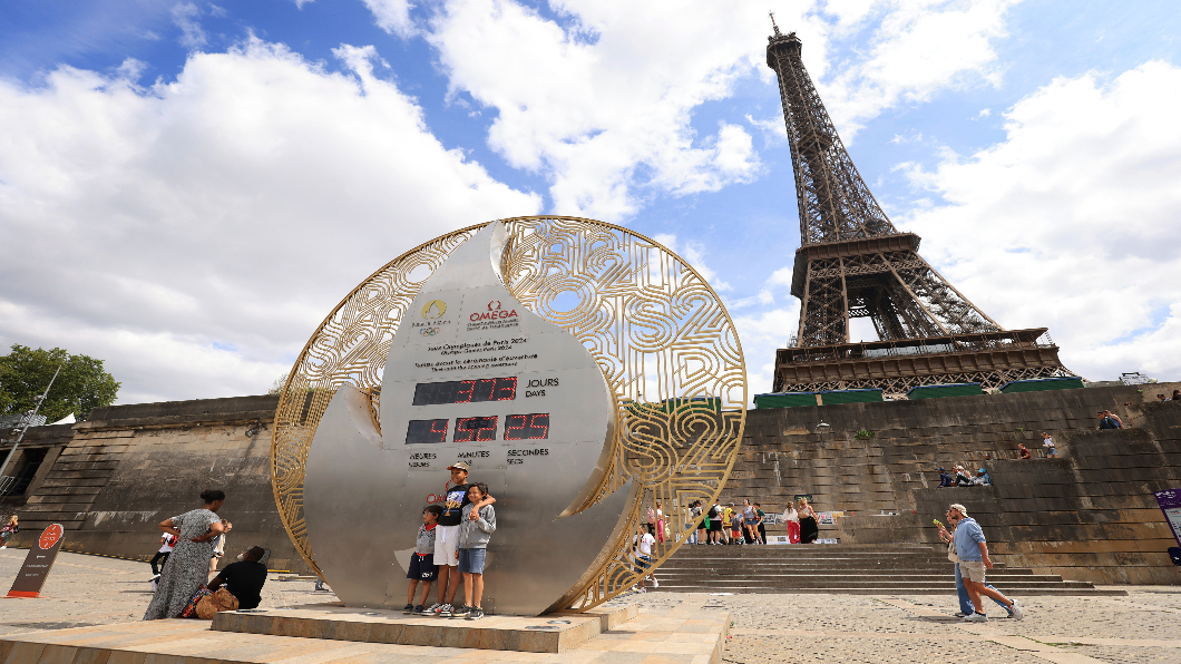 圖/達志影像美聯社 2024巴黎奧運倒數1年！塞納河開幕式　胸有成竹