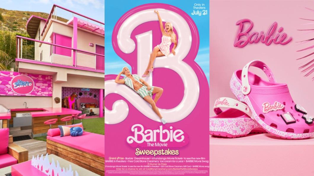 電影《Barbie芭比》上映僅一周票房破1.943億美元。（圖／翻攝自Airbnb、CROCS、Cold Stone IG）