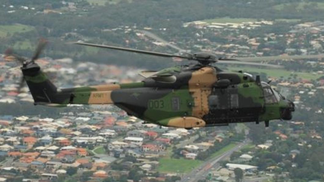 澳洲MRH90太攀蛇（Taipan）直升機驚傳墜毀。（圖／翻攝自澳洲國防部）