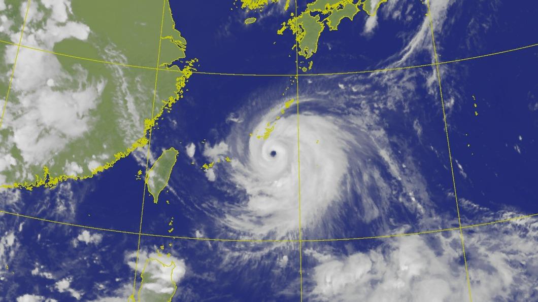卡努的颱風眼很清晰。（圖／氣象局）