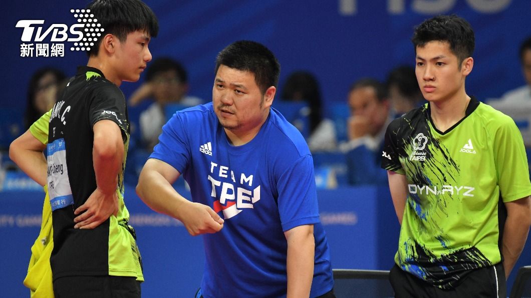 世大運男子桌球決賽，中華隊對上中國隊。(圖/胡瑞麒攝)