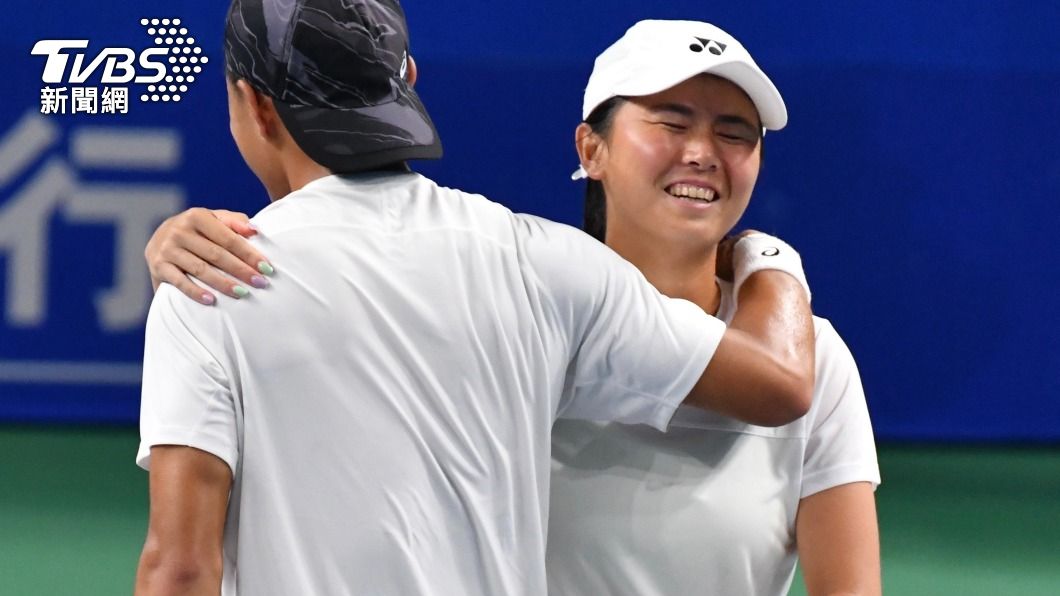 網球混雙許育修、吳芳嫺成功奪下金牌。（圖／胡瑞麒攝）