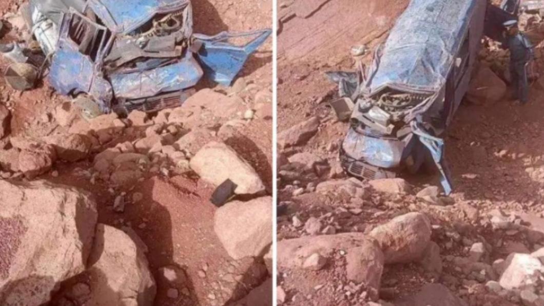 摩洛哥今天發生重大道路交通事故，造成24人死亡。(圖／翻攝自X.com@2MInteractive)