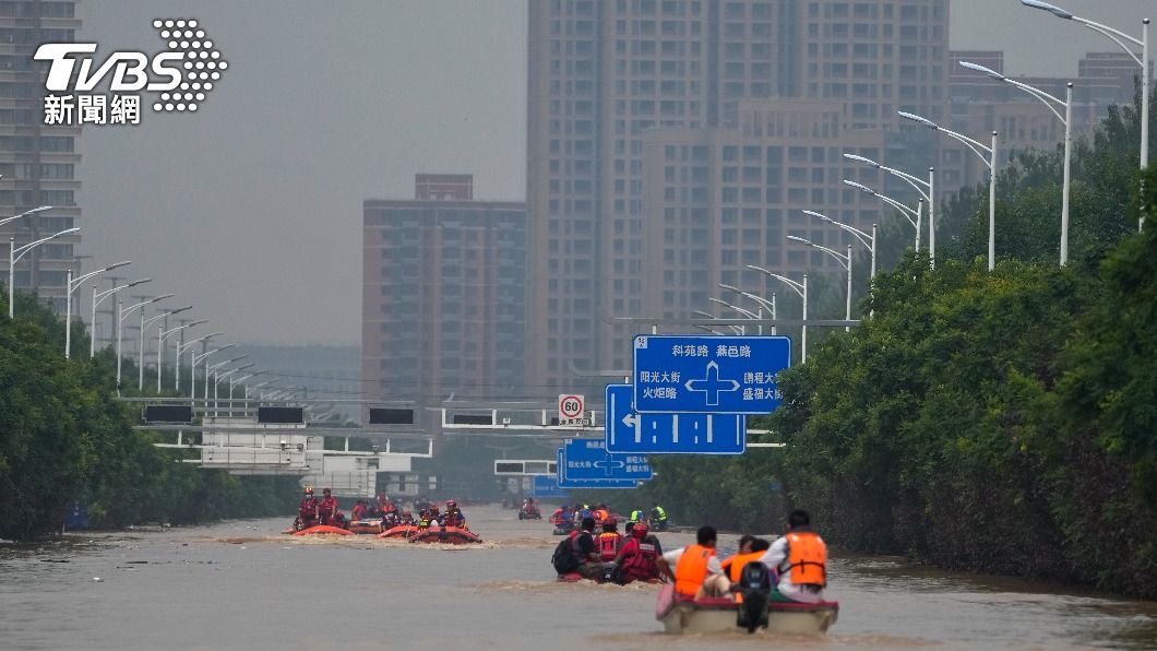 颱風杜蘇芮致中國華北東北嚴重災情。（圖／達志影像美聯社）