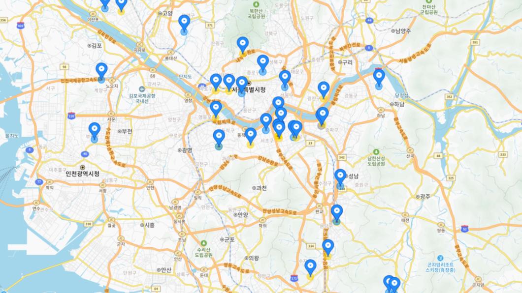 由南韓4名大學生團隊開發的警示地圖網站。（圖／翻攝自terrorless網站）