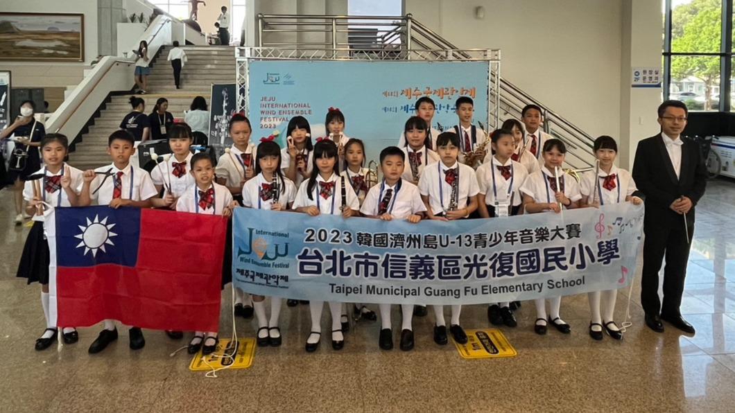 台北市光復國小勇奪第一、健康國小第二，其他都是韓國本地學校。（圖／台北市光復國小提供）