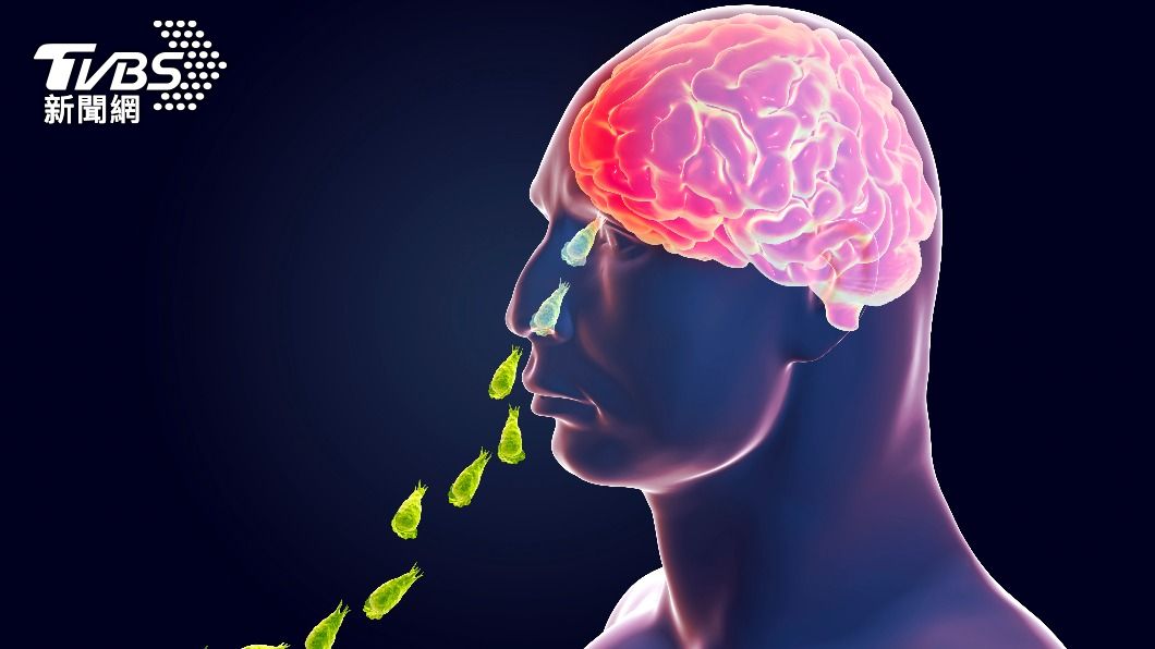 「福氏內格里阿米巴腦膜腦炎」是人類經由鼻子吸入而感染。（示意圖／Shutterstock達志影像）