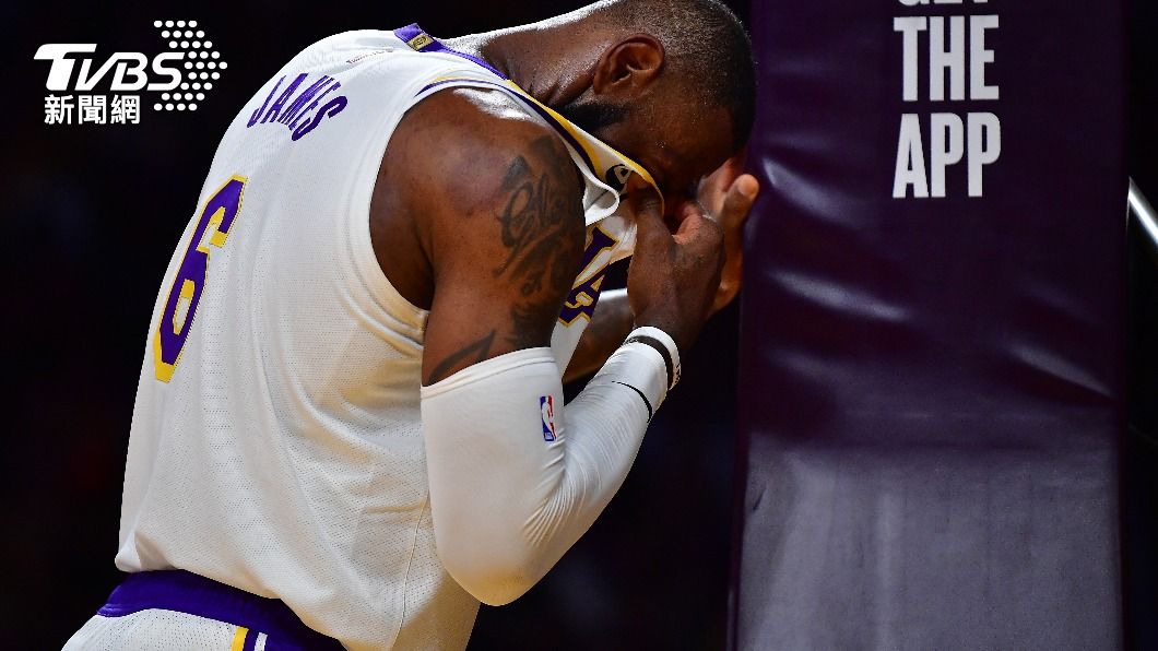 湖人門面詹姆斯。（圖／達志影像路透社）