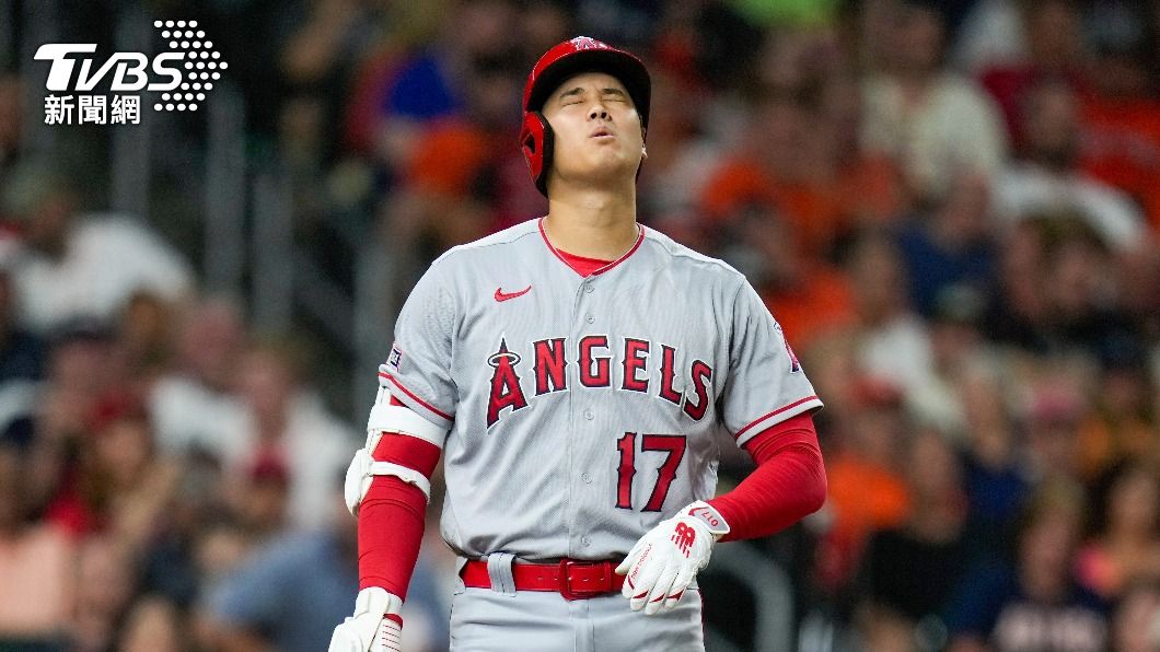 大谷翔平因右肘韌帶撕裂傷，天使隊宣布他本賽季將不再登板投球。（圖／達志影像美聯社）