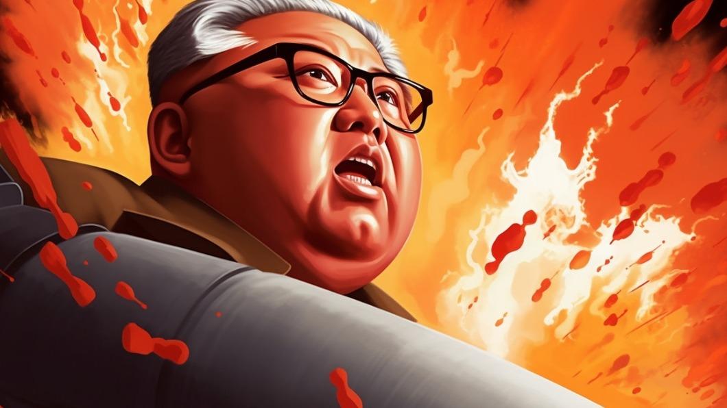 北韓領導人金正恩要求「大幅提高」飛彈生產。（示意圖／AI生成圖）