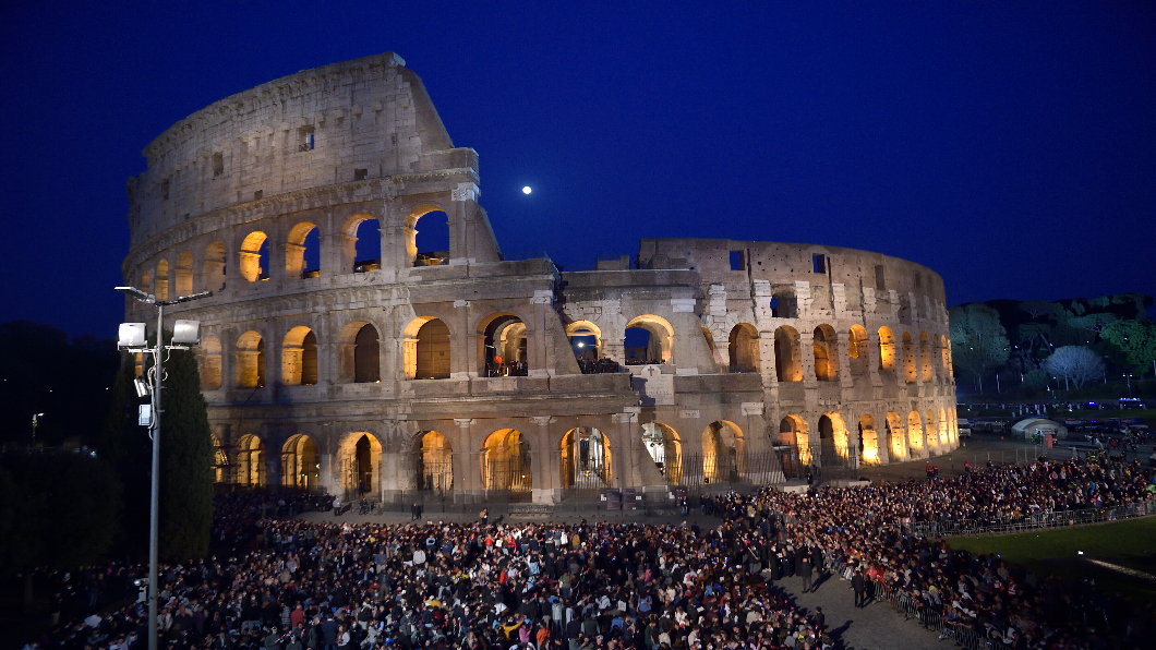 羅馬競技場是不少遊客必訪的古蹟名勝。（圖/達志影像美聯社）