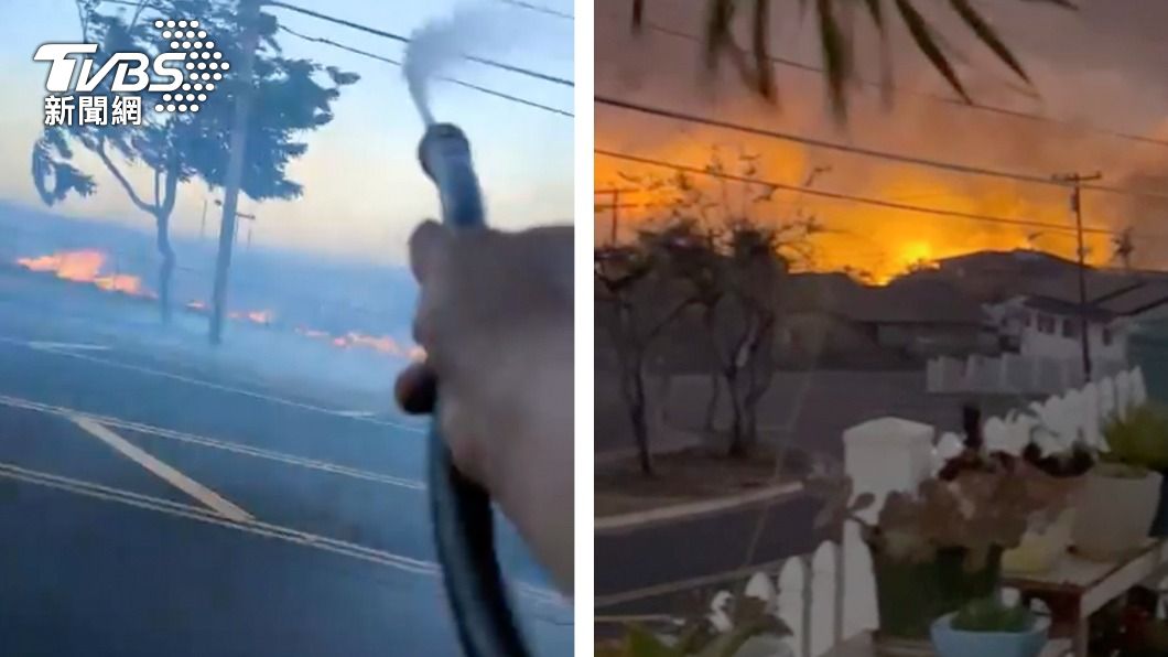 夏威夷茂宜島居民疑似拍到大火肇因。（圖／達志影像美聯社）