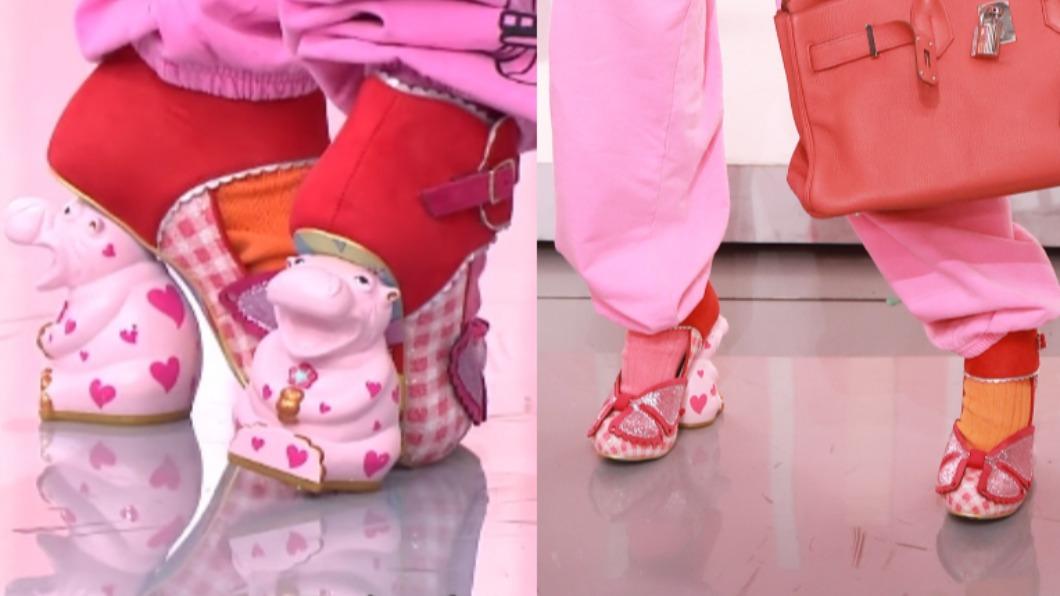 心湄姐分享的粉色收藏裡，最吸引人的是高跟鞋。（圖／翻攝自女人我最大）