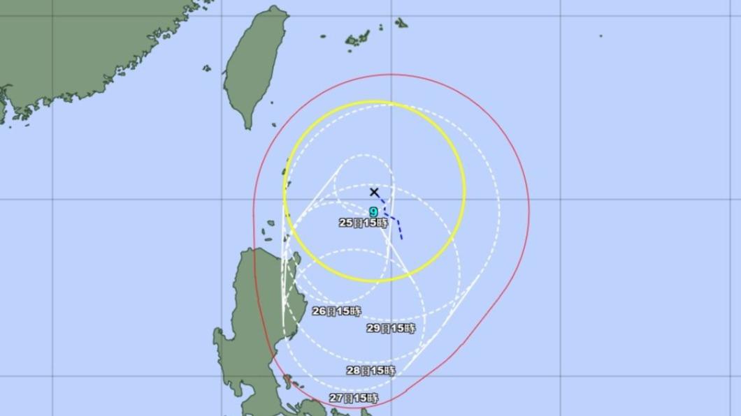 蘇拉颱風生成。（圖／日本氣象廳）