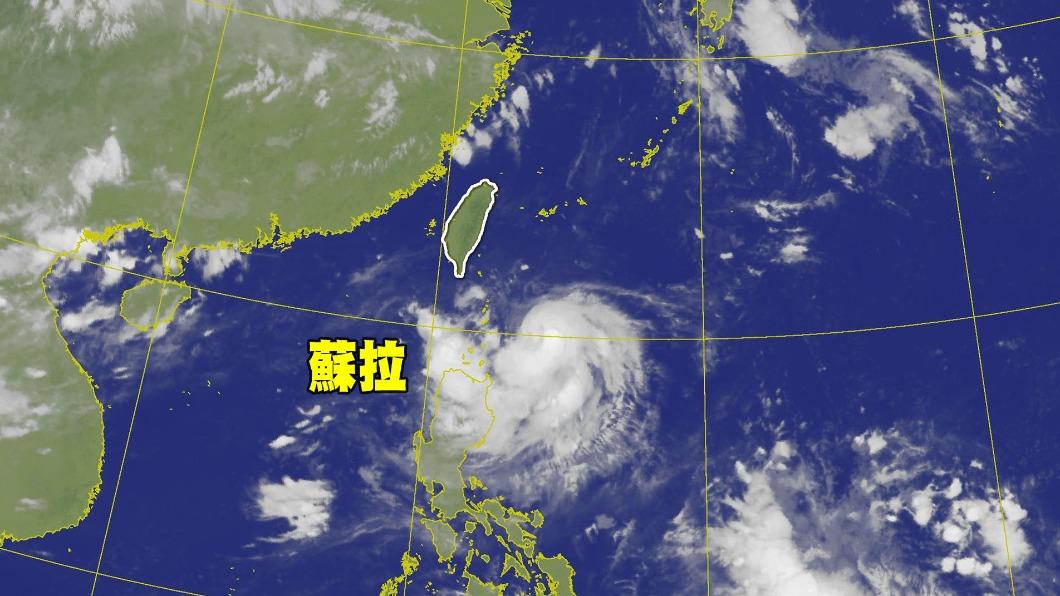 第9號颱風蘇拉生成。（圖／TVBS）