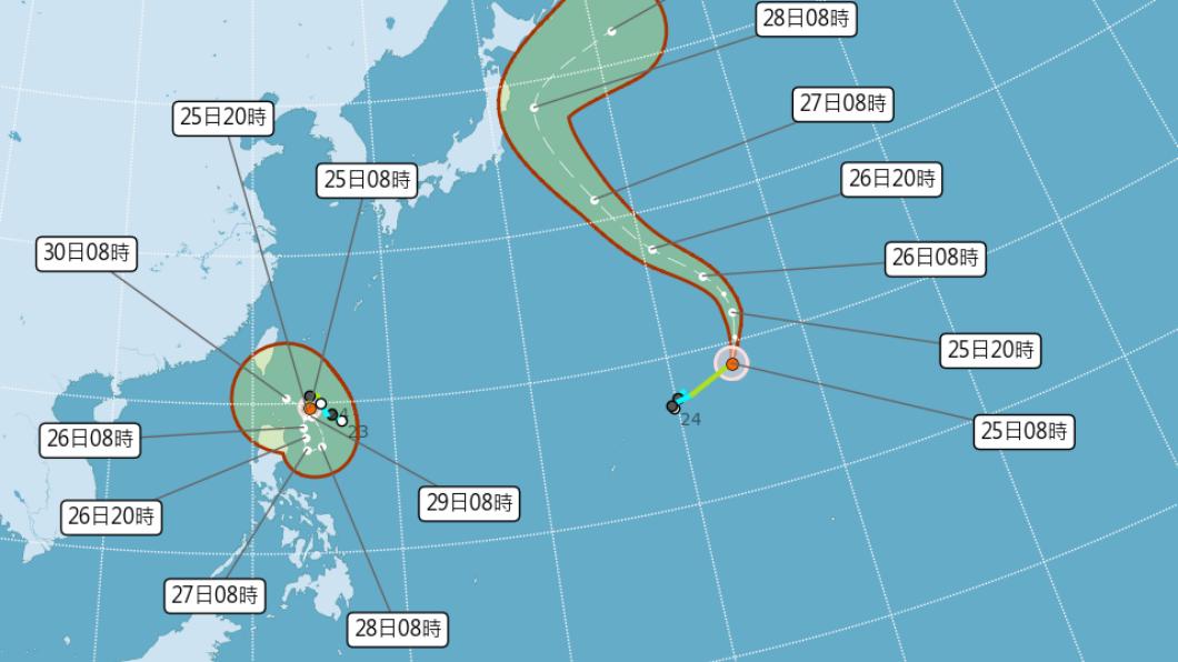 蘇拉颱風昨（24）日生成。（圖／氣象局）