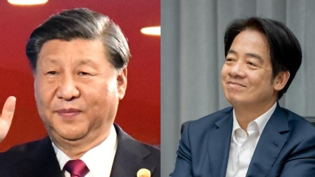 中國國家主席習近平、民進黨總統參選人賴清德。（圖／胡瑞麒攝、總統府提供）