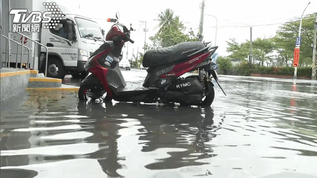 台南市善化區、官田區發布淹水警戒。（示意圖／TVBS）