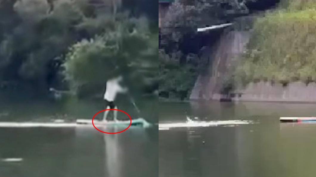 23歲江姓男子玩SUP不幸落水溺斃。（圖／翻攝自記者爆料網）