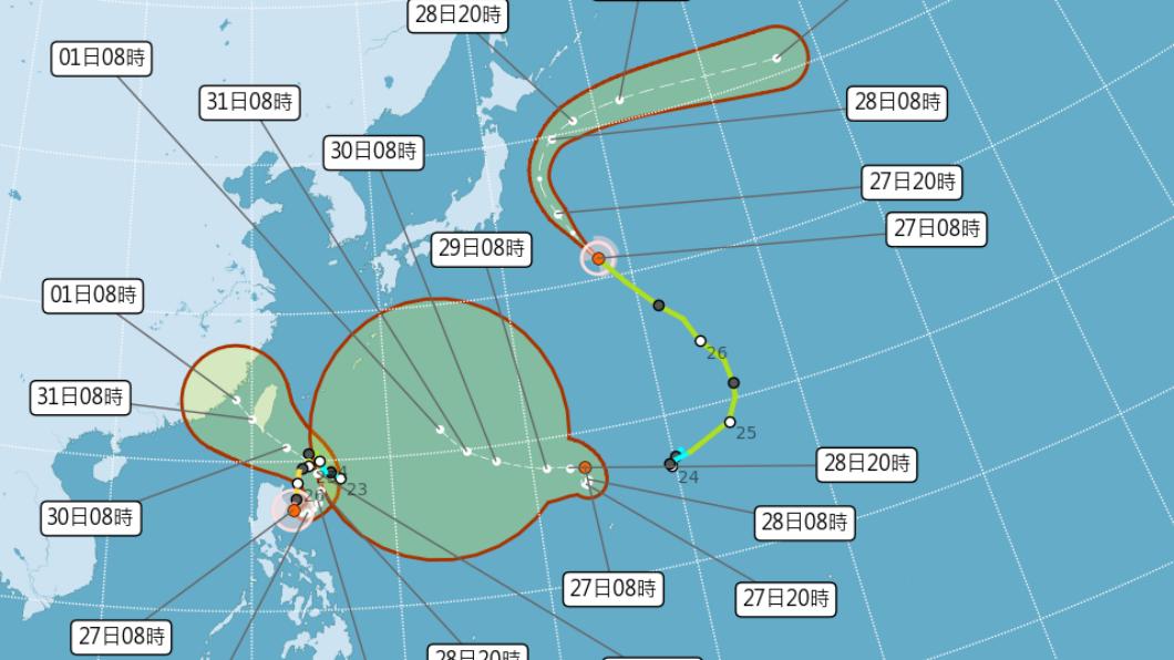 明日可能生成颱風「海葵」。（圖／氣象局）