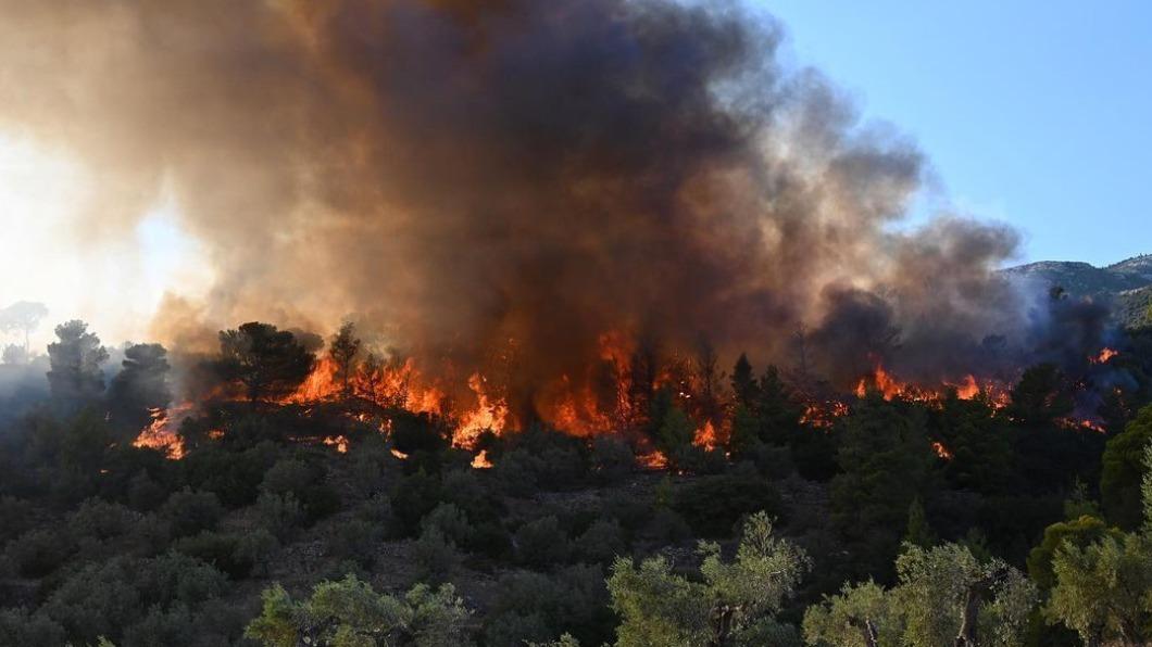 希臘野火已連燒數日。（圖／翻攝自European CommissionＸ）