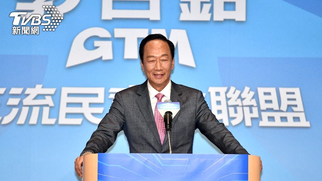 鴻海創辦人郭台銘宣布參選2024總統。（圖／胡瑞麒攝）