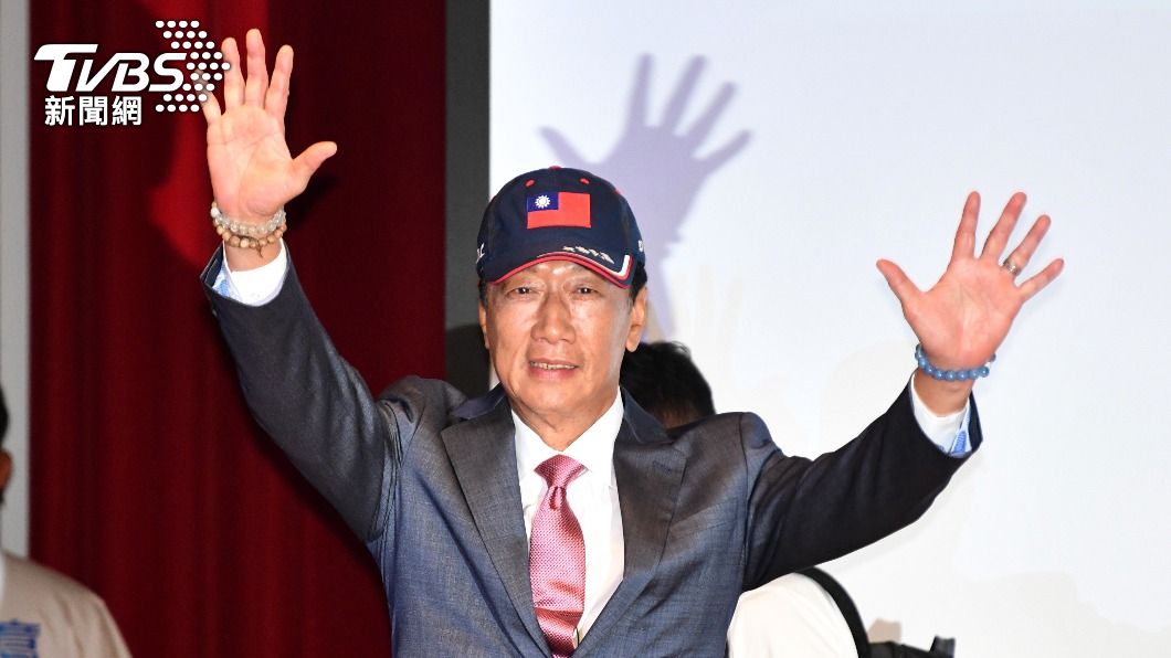 鴻海創辦人郭台銘28日宣布以總統參選人身份投入2024大選。（圖／胡瑞麒攝）