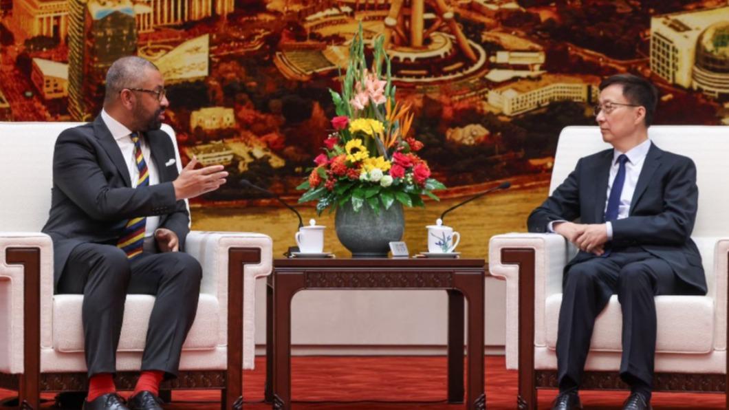 英國外交大臣柯維立訪問中國。（圖／翻攝自James Cleverly推特）