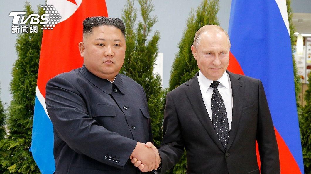 俄國總統普欽與北韓領導人金正恩。（圖／達志影像美聯社）