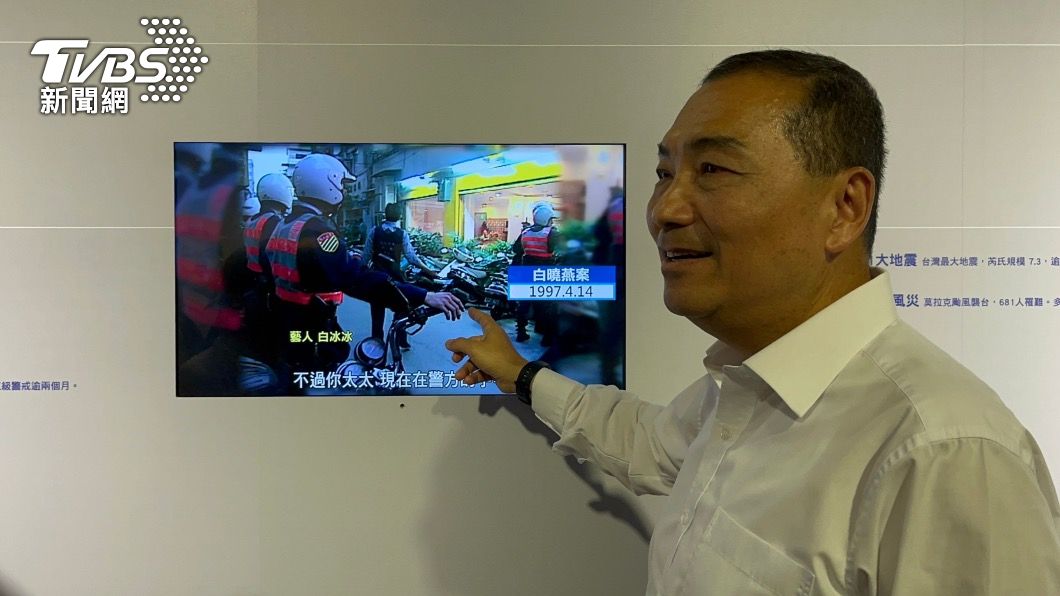國民黨總統參與選人侯友宜出席《TVBS》30週年特展。（圖／TVBS）