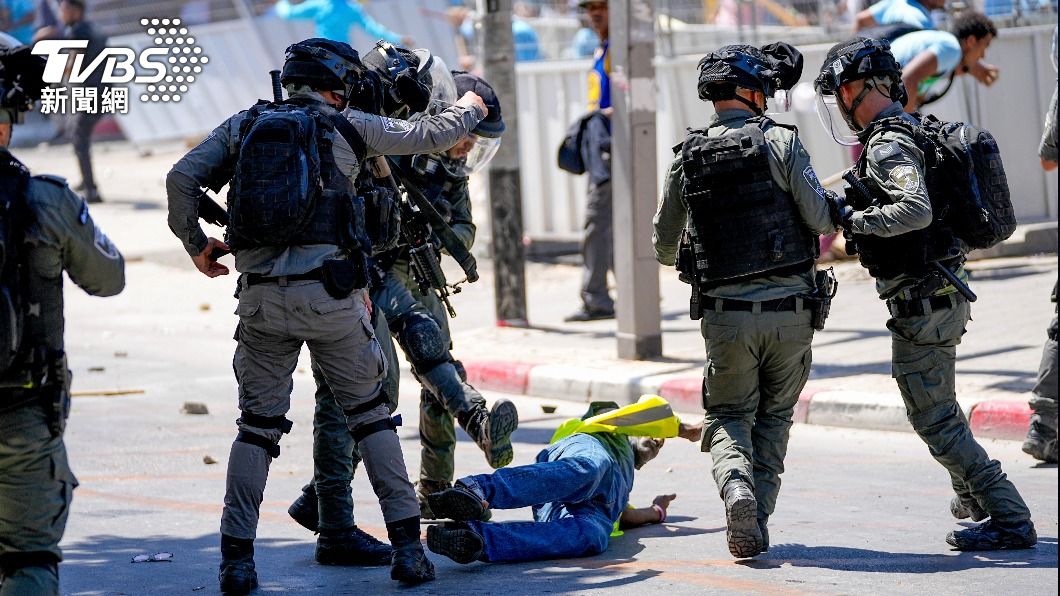 以色列特拉維夫（Tel Aviv）發生暴力衝突。（圖／達志影像美聯社）