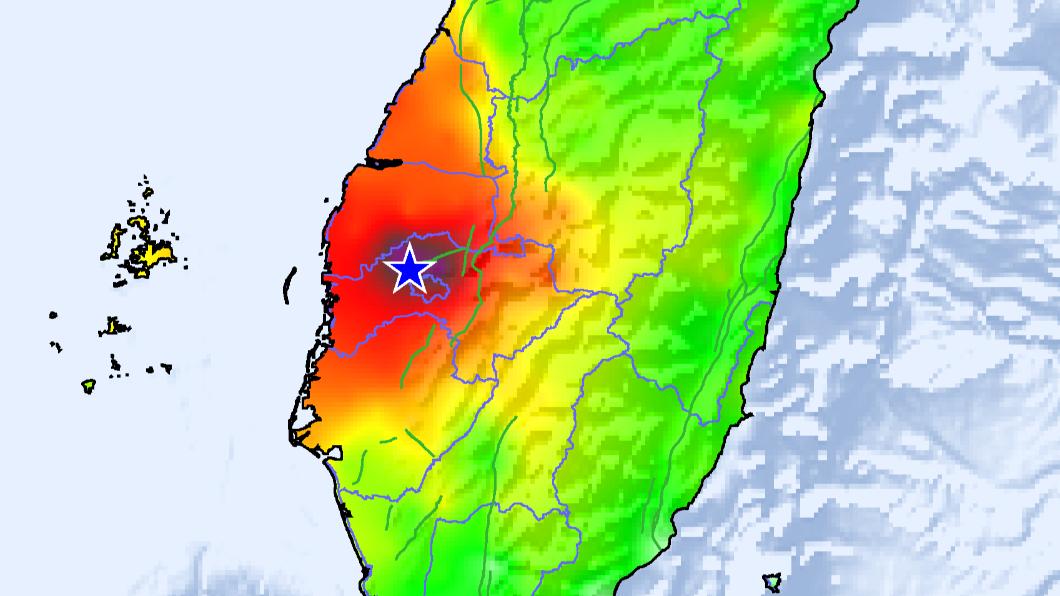 嘉義5.5強震是否與梅山斷層有關？地調所對此也做出回應。（圖／翻攝自中央氣象局）