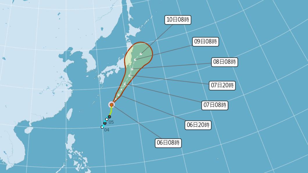 鴛鴦颱風昨晚間就生成。（圖／氣象局）