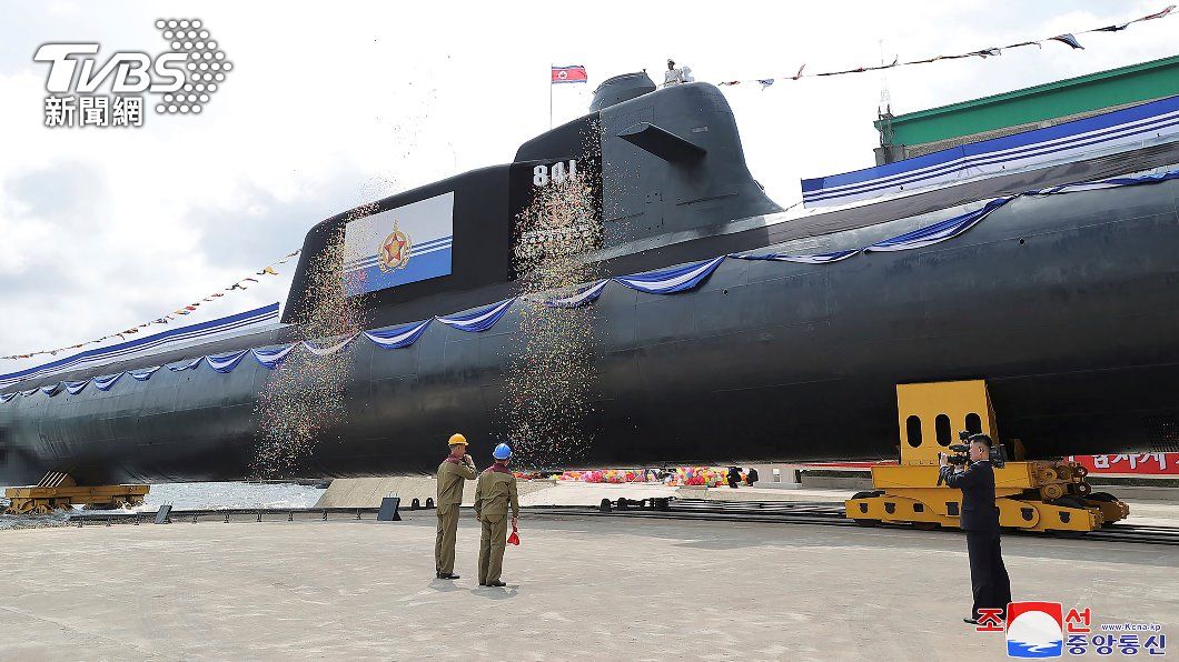 北韓首艘戰術核攻擊潛艦。（照片來源：AP）