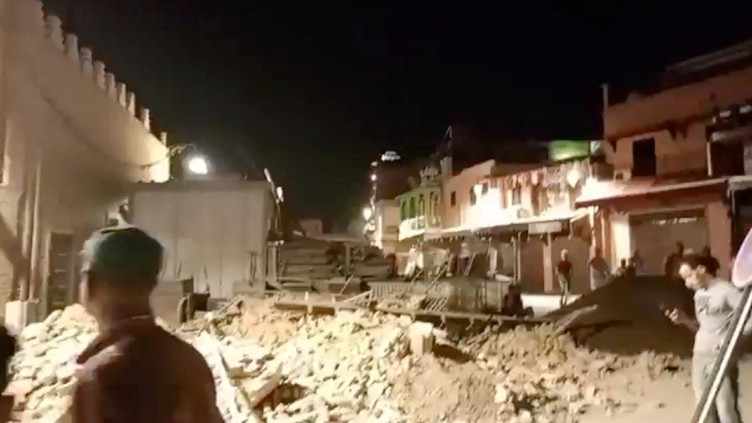 摩洛哥強震2千萬人有感。（圖／翻攝自《CNN》）