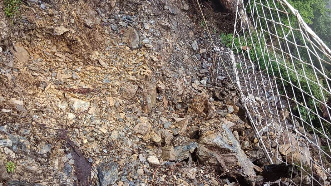 北大武山步道有土石崩落風險。（圖／林業署屏東分署提供）