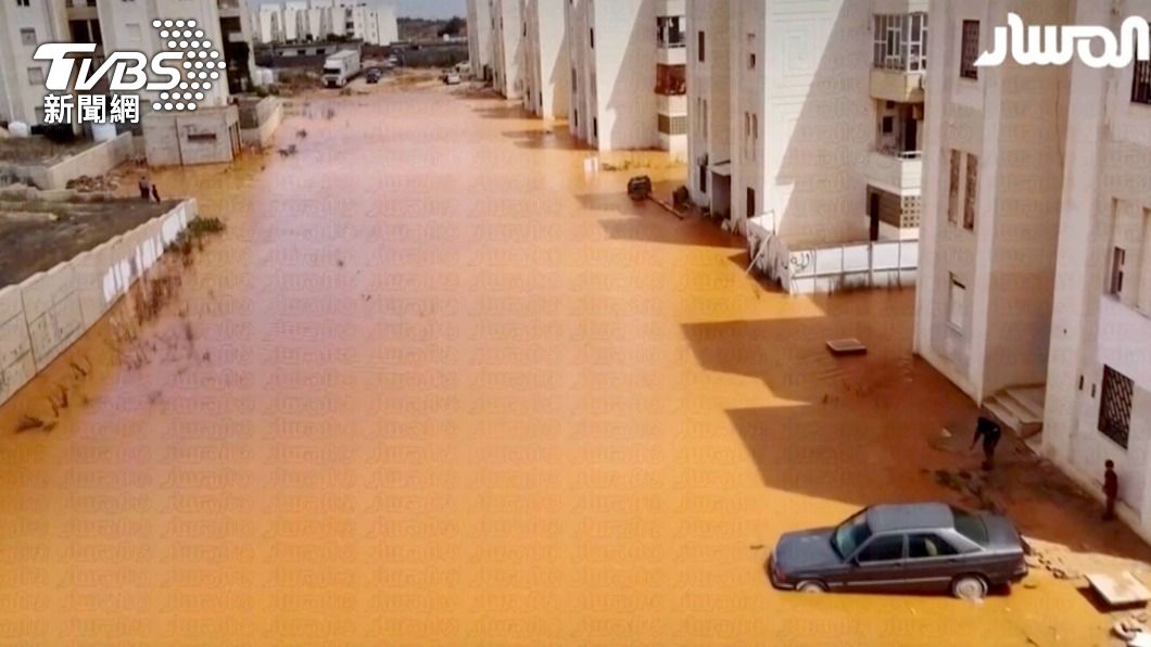 利比亞發生洪災。（圖／達志影像美聯社）