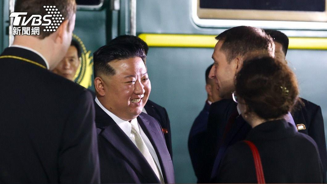 俄國總統普欽與北韓領袖金正恩在俄國會談。（圖／達志影像美聯社）