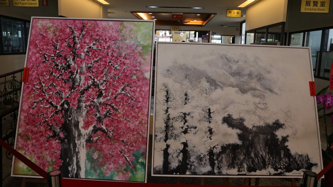 金獎畫家陳炳臣捐畫作，並將義賣所得全數捐出。(圖／伯立歐小兒麻痺&愛加倍庇護工場　提供)