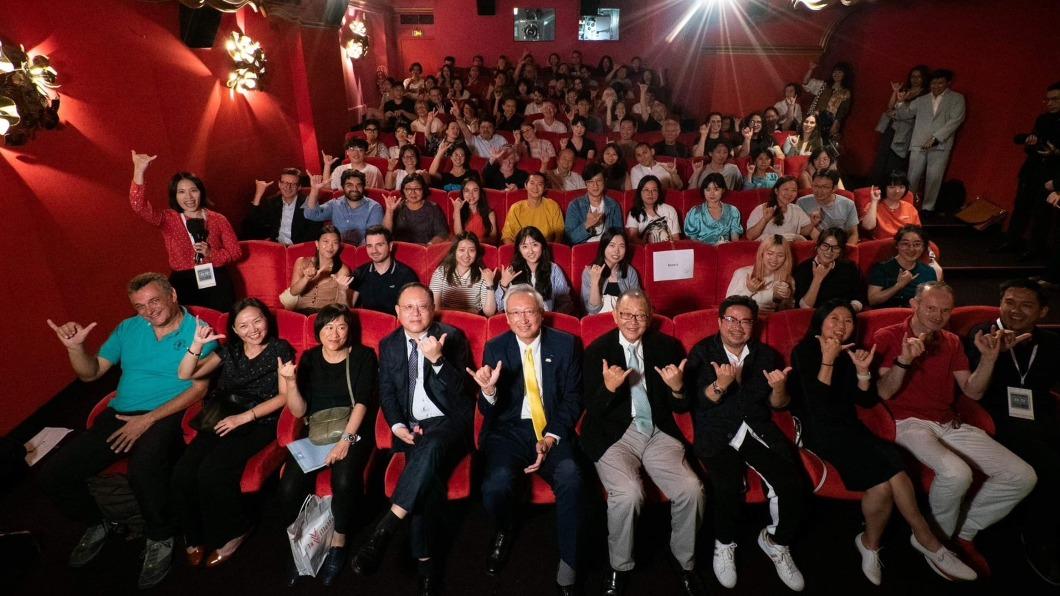 文化部長史哲參與巴黎台灣電影節。（圖／駐法國巴黎文化中心提供）