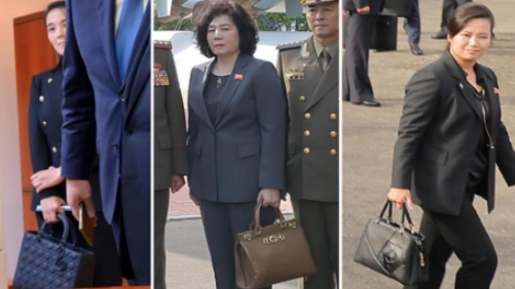 朝鮮勞動黨副部長金與正（左）、外務相崔善姬（中）、朝鮮勞動黨宣傳煽動部長玄松月（右）。（圖／翻攝自《韓聯社》）