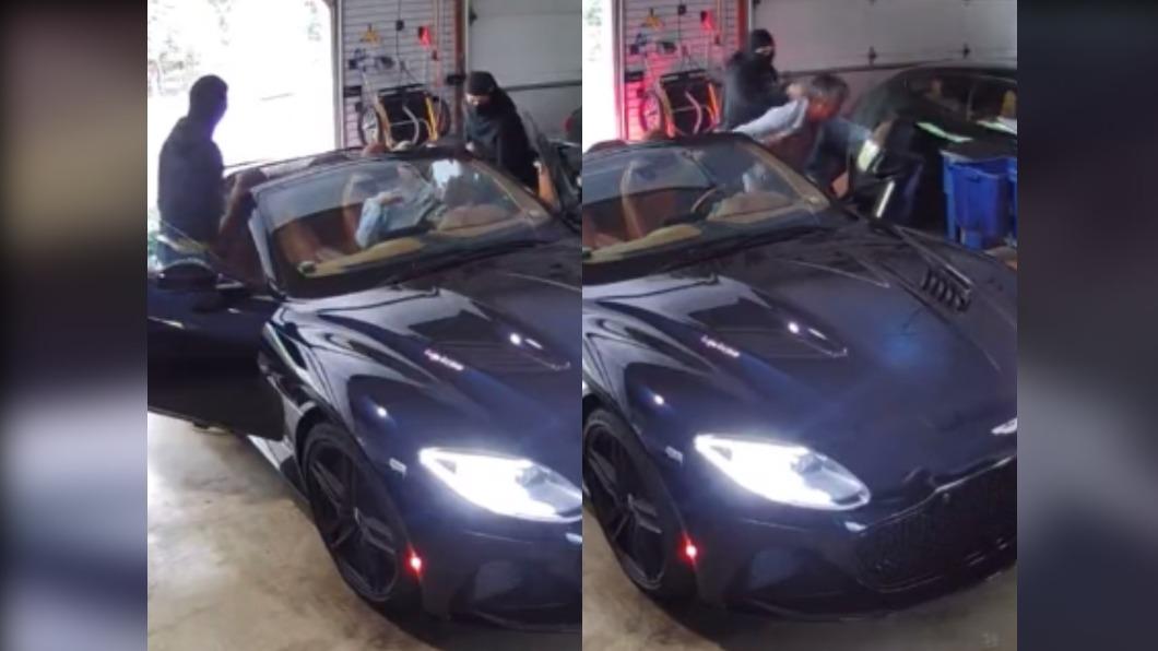 美國康乃狄克州（Connecticut）嫌犯搶走Aston Martin，還痛毆車主。（圖／翻攝自 推特）