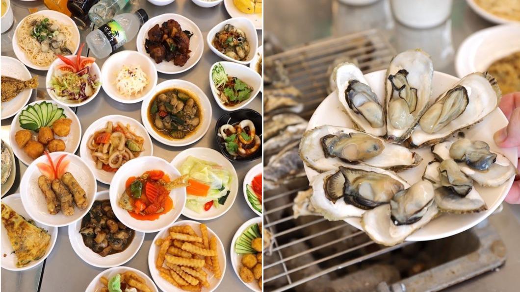 「龍海全蚵宴」主打399元包含新鮮烤蚵、超過20道熱炒料理任你吃。（圖／進食的巨鼠提供）
