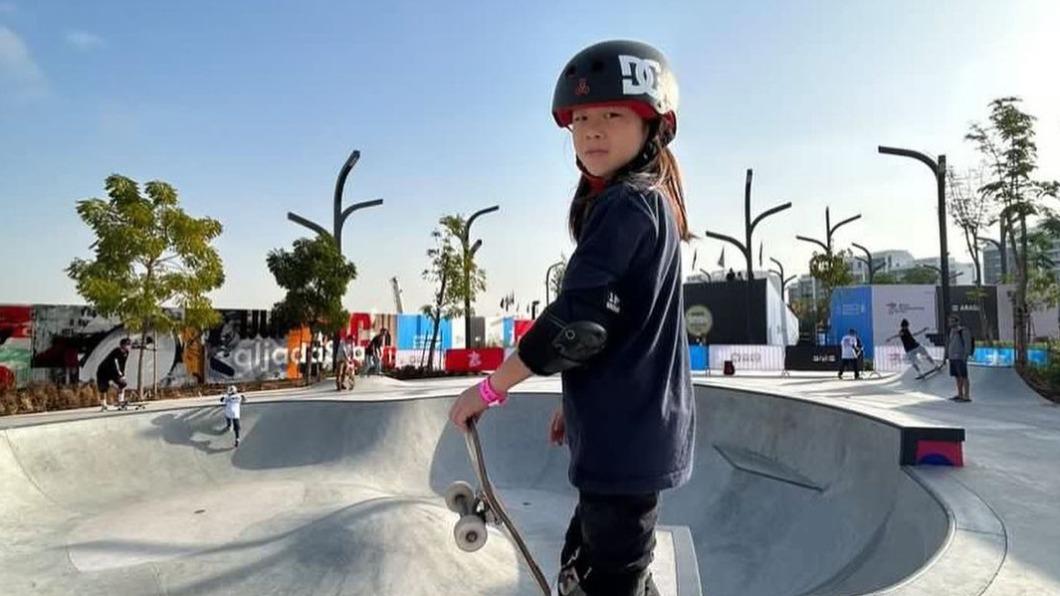 亞運滑板國手林柏羽年紀僅10歲。（圖／翻攝自林柏羽IG）