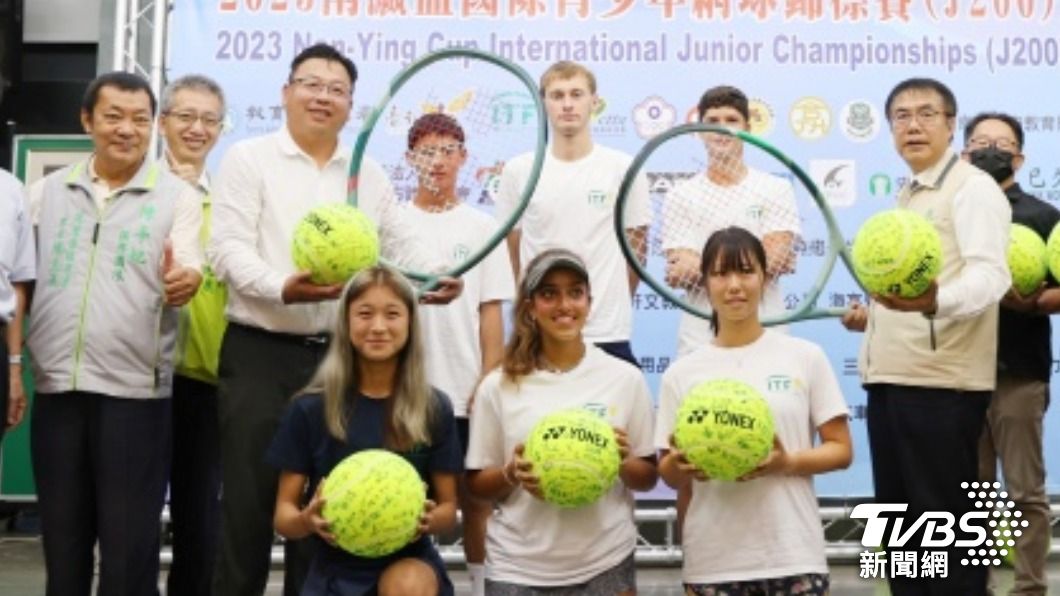 睽違3年的南瀛盃國際青少年網球錦標賽今年復辦，共有20個國家選手參賽。（圖／台南市政府提供）